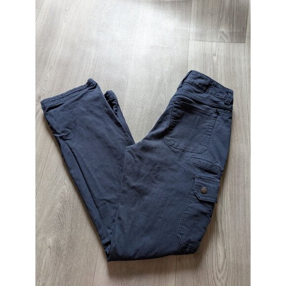 Duluth Curvesetter Waistband Cargo Pants 4x33 Navy Blue Fleece Relaxed Fit - Picture 5 of 6